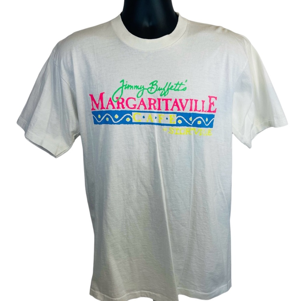Vtg 90s Jimmy Buffet Margaritaville Cafe Single Stitch USA Mens Sz Large Tshirt